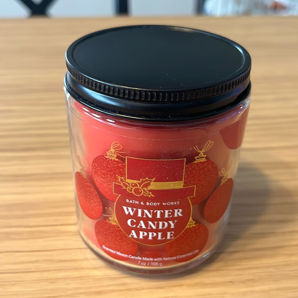 Bath & Body Works Single Wick Candle. Winter Candy Apple. - Picture 1 of 3